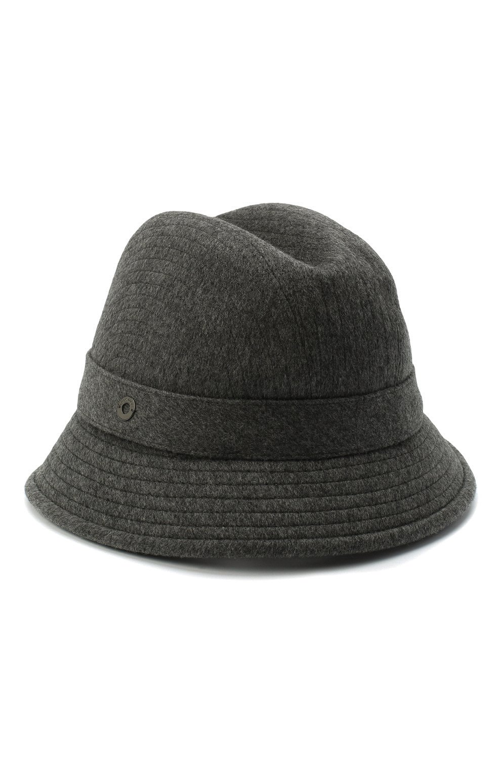 Женская кашемировая шляпа LORO PIANA темно-серого цвета, арт. FAL2348 | Фото 1 (Материал: Текстиль, Кашемир, Шерсть)