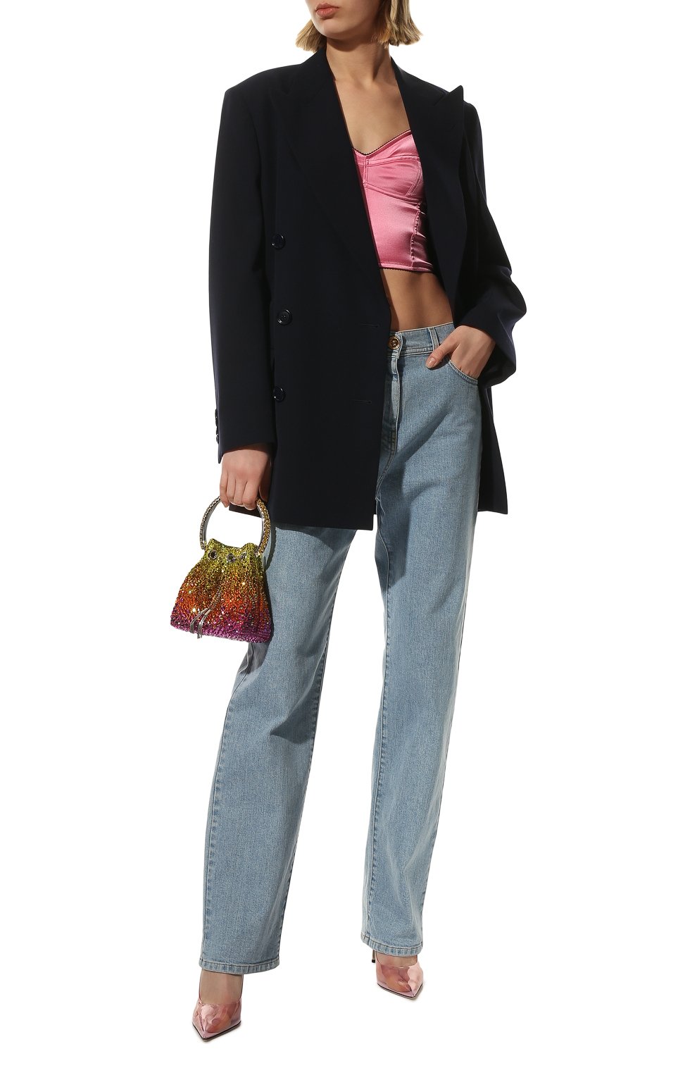 Женская сумка bon bon JIMMY CHOO разноцветного цвета, арт. BONBONXDR | Фото 7 (Женское Кросс-КТ: Вечерняя сумка; Материал: Пластик; Сумки-технические: Сумки top-handle; Размер: mini; Ремень/цепочка: На ремешке)