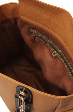 Женский сумка-шопер oyster medium BORBONESE коричневого цвета, арт. 923736 | Фото 5 (Сумки-технические: Сумки-шопперы; Материал: Натуральная кожа)