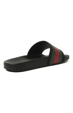 Мужского шлепанцы GUCCI черного цвета, арт. 503220/GIB10 | Фото 3 (Статус проверки: Проверено, Проверена категория)