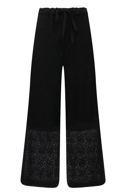 Женские хлопковые брюки Y`S черного цвета по цене 85200 руб., арт. YT-P44-034 | Фото 1