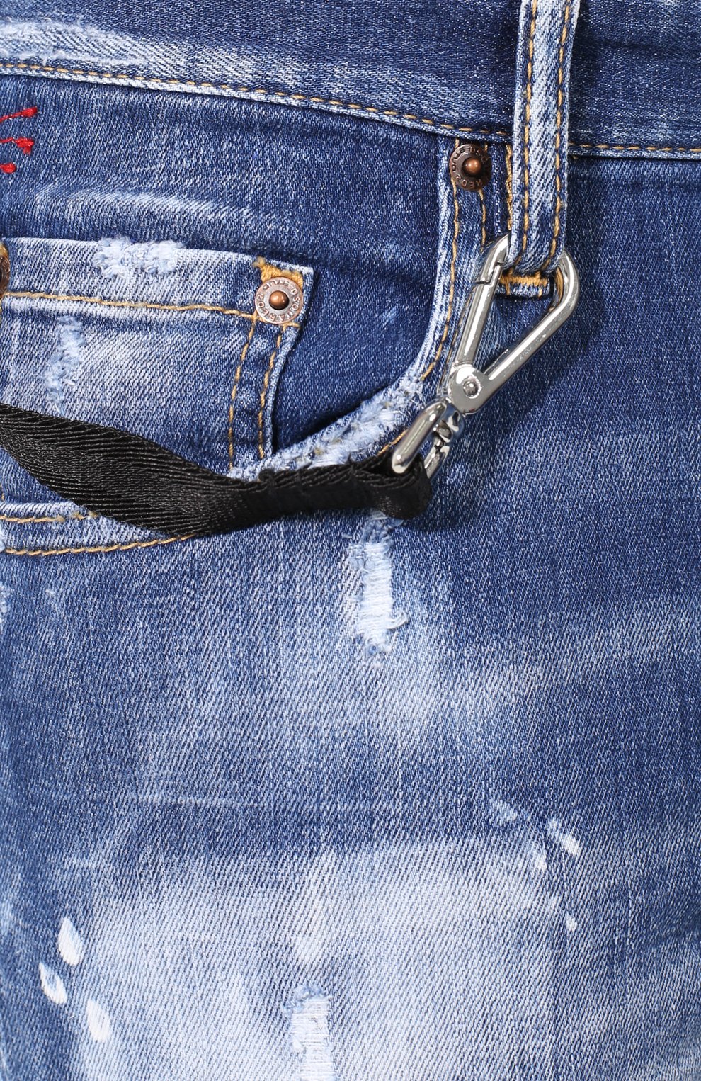 Мужские синие джинсы-скинни DSQUARED2 купить в интернет-магазине ЦУМ, арт.S74LB0528/S30342