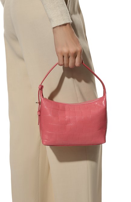 Женская сумка furla net FURLA розового цвета, арт. WE00142/BX0484 | Фото 2 (Материал: Натуральная кожа; Размер: small; Сумки-технические: Сумки top-handle)