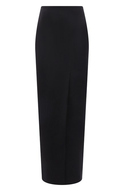 Женская шерстяная юбка VALENTINO черного цвета по цене 133500 руб., арт. XB3RA8H06W5 | Фото 1