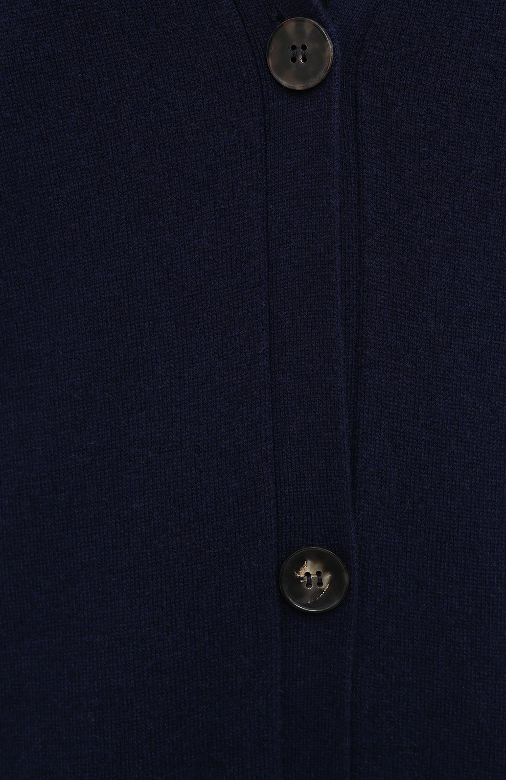 Женский кашемировый кардиган THE ROW темно-синего цвета, арт. 5341F377 | Фото 5 (Материал внешний: Шерсть, Кашемир; Рукава: Длинные; Длина (для топов): Удлиненные; Женское Кросс-КТ: кардиган-трикотаж; Стили: Кэжуэл)