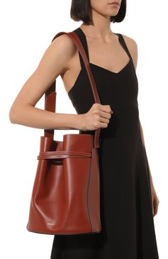 Женский сумка sigma NEOUS коричневого цвета, арт. 00025A24 | Фото 2 (Сумки-технические: Сумки-шопперы; Размер: medium; Материал: Натуральная кожа)