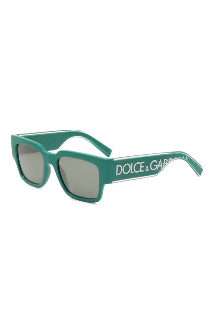 Женские солнцезащитные очки DOLCE & GABBANA зеленого цвета, арт. 6184-331182 | Фото 1 (Региональные ограничения белый список (Axapta Mercury): Не проставлено; Нос: Не проставлено)