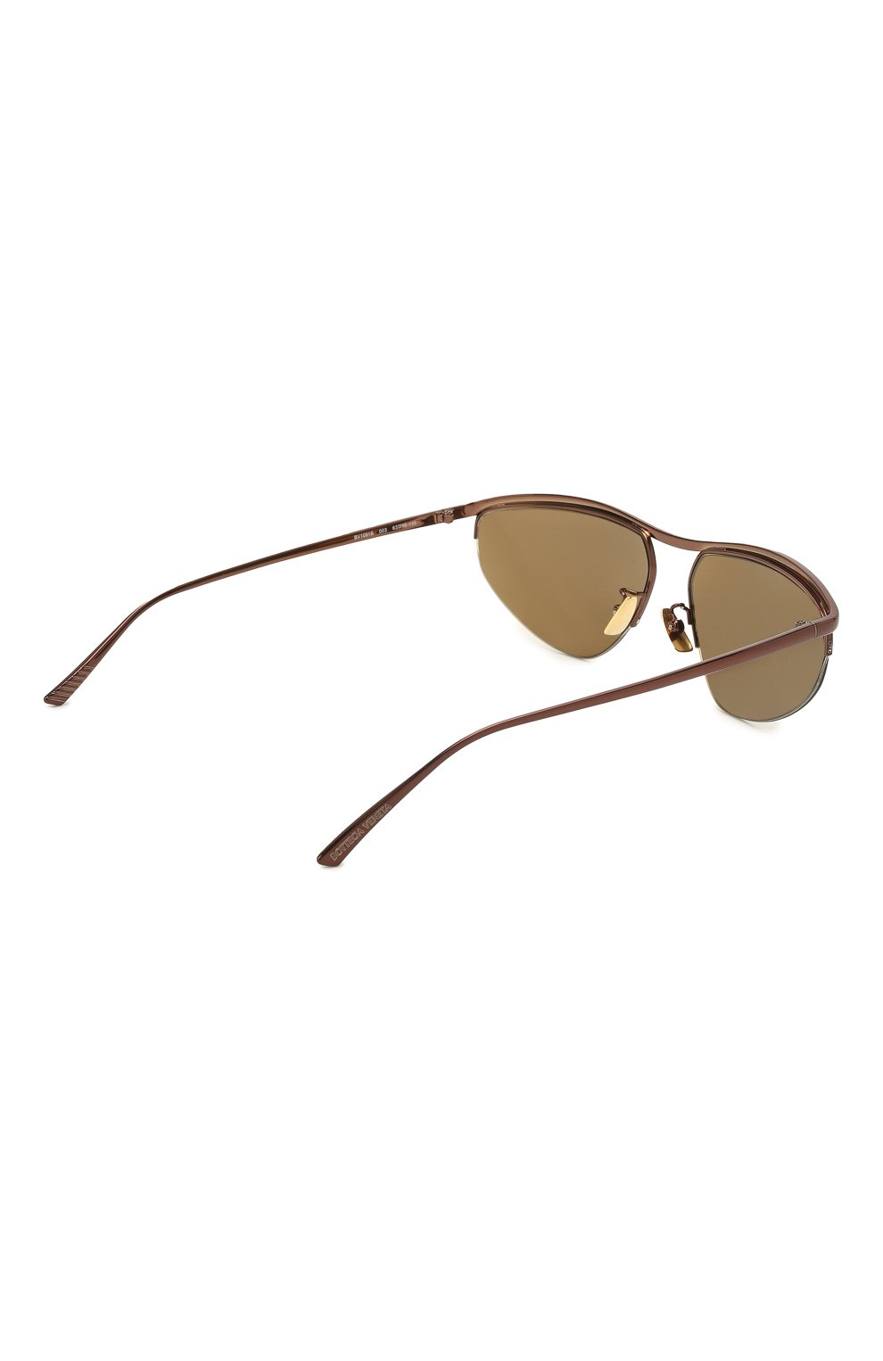 Женские солнцезащитные очки BOTTEGA VENETA коричневого цвета, арт. BV1091S | Фото 5 (Региональные ограничения белый список (Axapta Mercury): RU; Тип очков: С/з; Очки форма: Узкие)