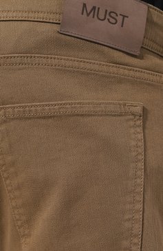 Мужские джинсы MUST бежевого цвета, арт. PHILIPP/ZIP/MARTE/60-64 | Фото 5 (Big sizes: Big Sizes; Силуэт М (брюки): Прямые; Кросс-КТ: Деним; Материал внешний: Деним; Стили: Кэжуэл)