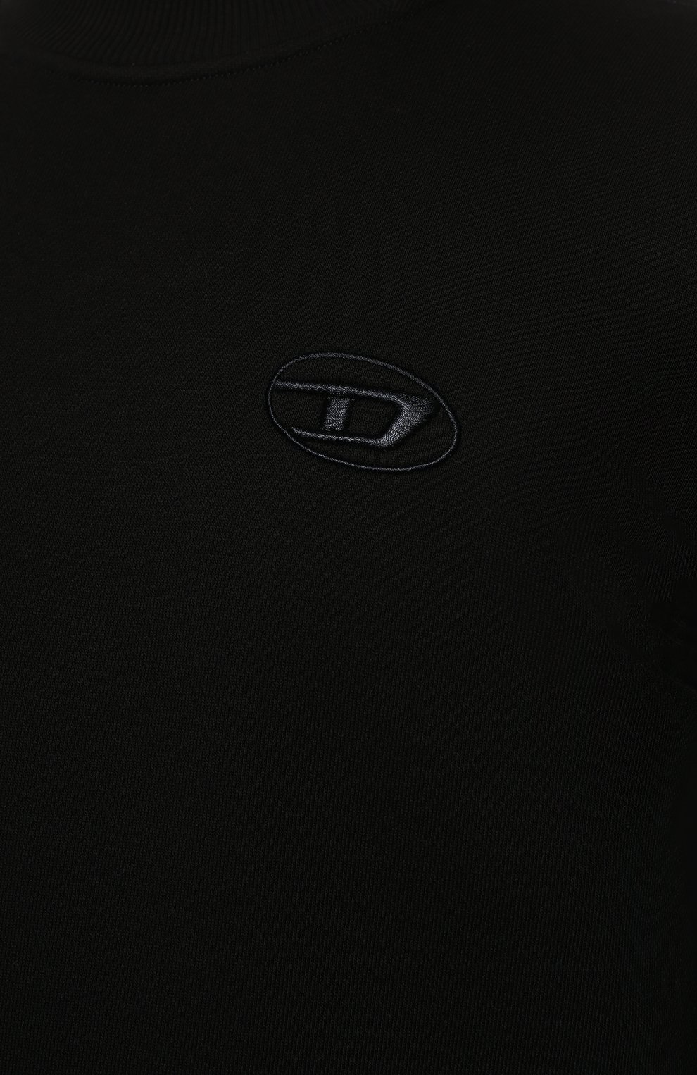 Хлопковый джемпер Diesel A03696/0DFAD, цвет чёрный, размер 52 A03696/0DFAD - фото 5