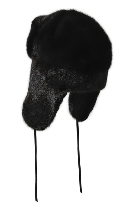 Мужская норковая шапка-ушанка ivan FURLAND черного цвета, арт. 0099000110147600000 | Фото 2 (Материал: Натуральный мех; Статус проверки: Проверено, Проверена категория)