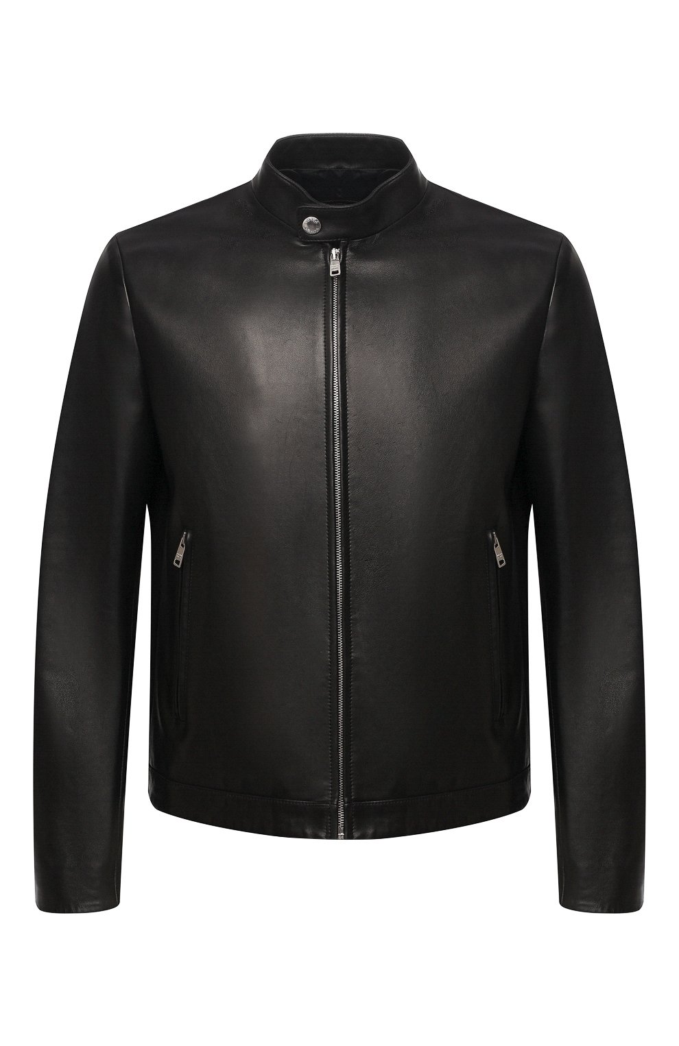 Куртки Prada, Кожаная куртка Prada, Италия, Чёрный, Кожа: 100%;, 11558799  - купить