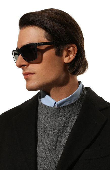 Мужские солнцезащитные очки CHOPARD черного цвета, арт. 135 U28P | Фото 2 (Тип очков: С/з; Кросс-КТ: С/з-мужское; Оптика Гендер: оптика-мужское; Очки форма: Прямоугольные)
