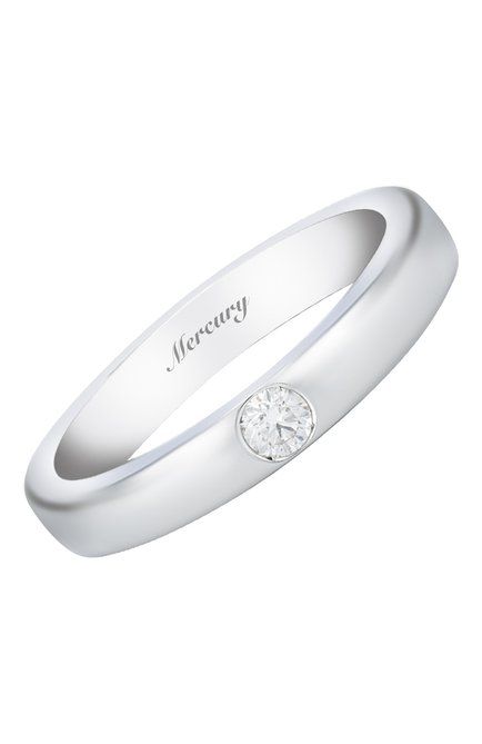 Женские кольцо MERCURY бесцветного цвета, арт. MWR/4.0/WG/1RD0.20 | Фото 1 (Материал сплава: Белое золото; Драгоценные камни: Бриллианты)