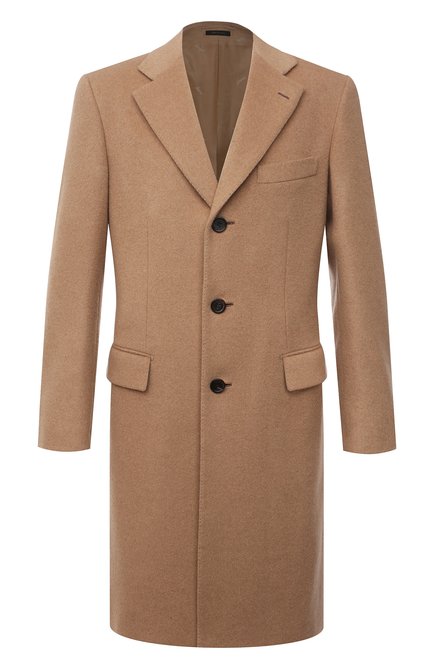 Мужской шерстяное пальто BRIONI бежевого цвета по цене 554000 руб., арт. R07N0N/07333 | Фото 1