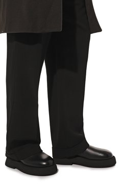 Мужские кожаные дерби MARSELL черного цвета, арт. MMG550/196 | Фото 3 (Материал внутренний: Натуральная кожа; Стили: Классический)