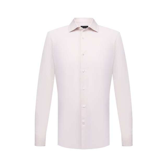 фото Рубашка из хлопка и льна ermenegildo zegna