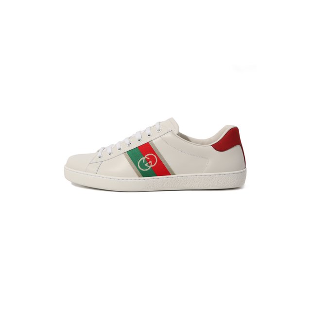 Кожаные кеды Ace Gucci  644749 1XGM0 Фото 4