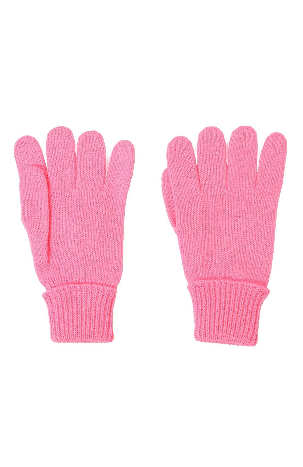 Детские шерстяные перчатки IL TRENINO розового цвета, арт. CL-4055/J | Фото 2 (Материал: Текстиль, Шерсть; Материал сплава: Проставлено; Нос: Не проставлено)