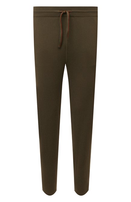 Мужские кашемировые брюки LORO PIANA хаки цвета по цене 206000 руб., арт. FAG4527 | Фото 1