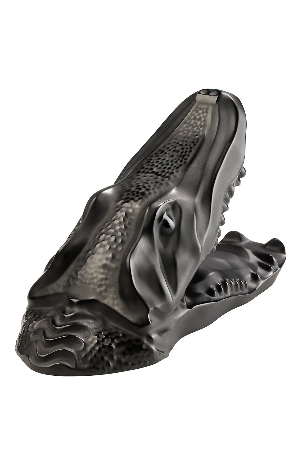 Скульптура голова крокодила LALIQUE черного цвета, арт. 10600000 | Фото 2 (Ограничения доставки: fragile-2)