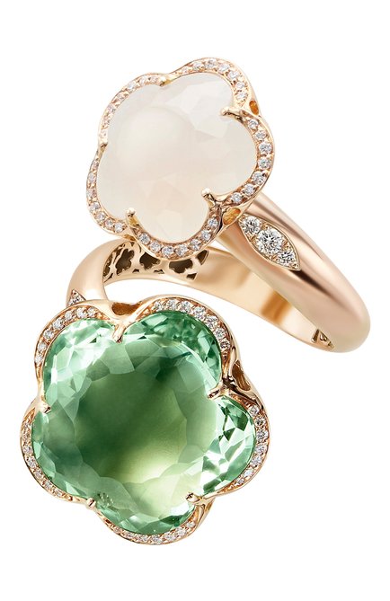 Женские кольцо dolce vita PASQUALE BRUNI бесцветного цвета, арт. 16106R | Фото 1 (Материал сплава: Розовое золото; Драгоценные камни: Бриллианты)