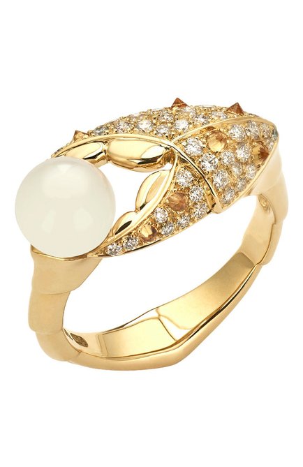 Женские кольцо STEPHEN WEBSTER бесцветного цвета, арт. 3019871 | Фото 1 (Материал сплава: Желтое золото; Драгоценные камни: Сапфиры, Бриллианты)
