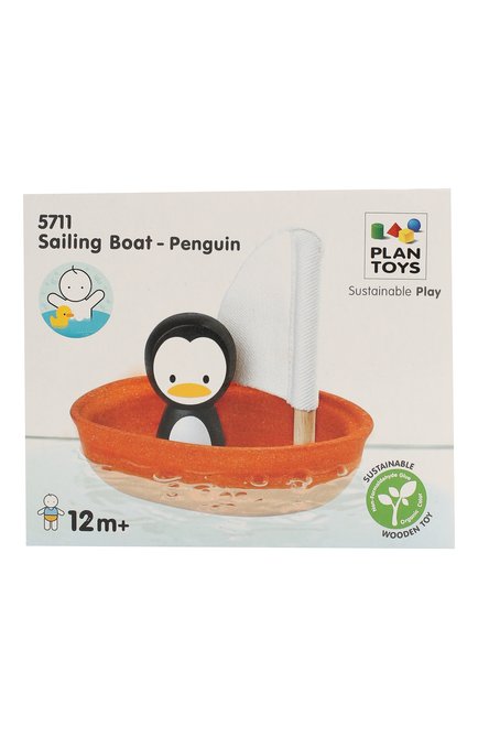 Детского игрушка лодка и пингвин PLAN TOYS разноцветного цвета, арт. 5711 | Фото 1