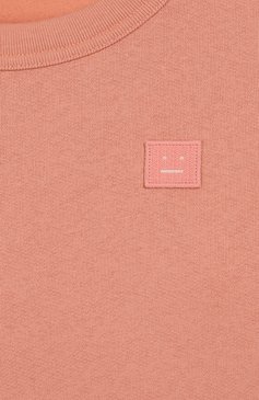 Мужского хлопковый свитшот ACNE STUDIOS розового цвета, арт. 2NN173 | Фото 3 (Принт: Без принта; Девочки Кросс-КТ: Свитшот-одежда; Статус проверки: Проверено)