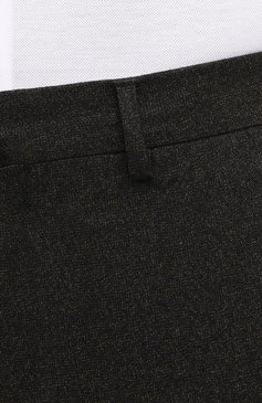 Мужские шерстяные брюки LORO PIANA коричневого цвета, арт. FAL3004 | Фото 5 (Материал внешний: Шерсть; Длина (брюки, джинсы): Стандартные; Региональные ограничения белый список (Axapta Mercury): RU; Материал подклада: Синтетический материал; Случай: Формальный)