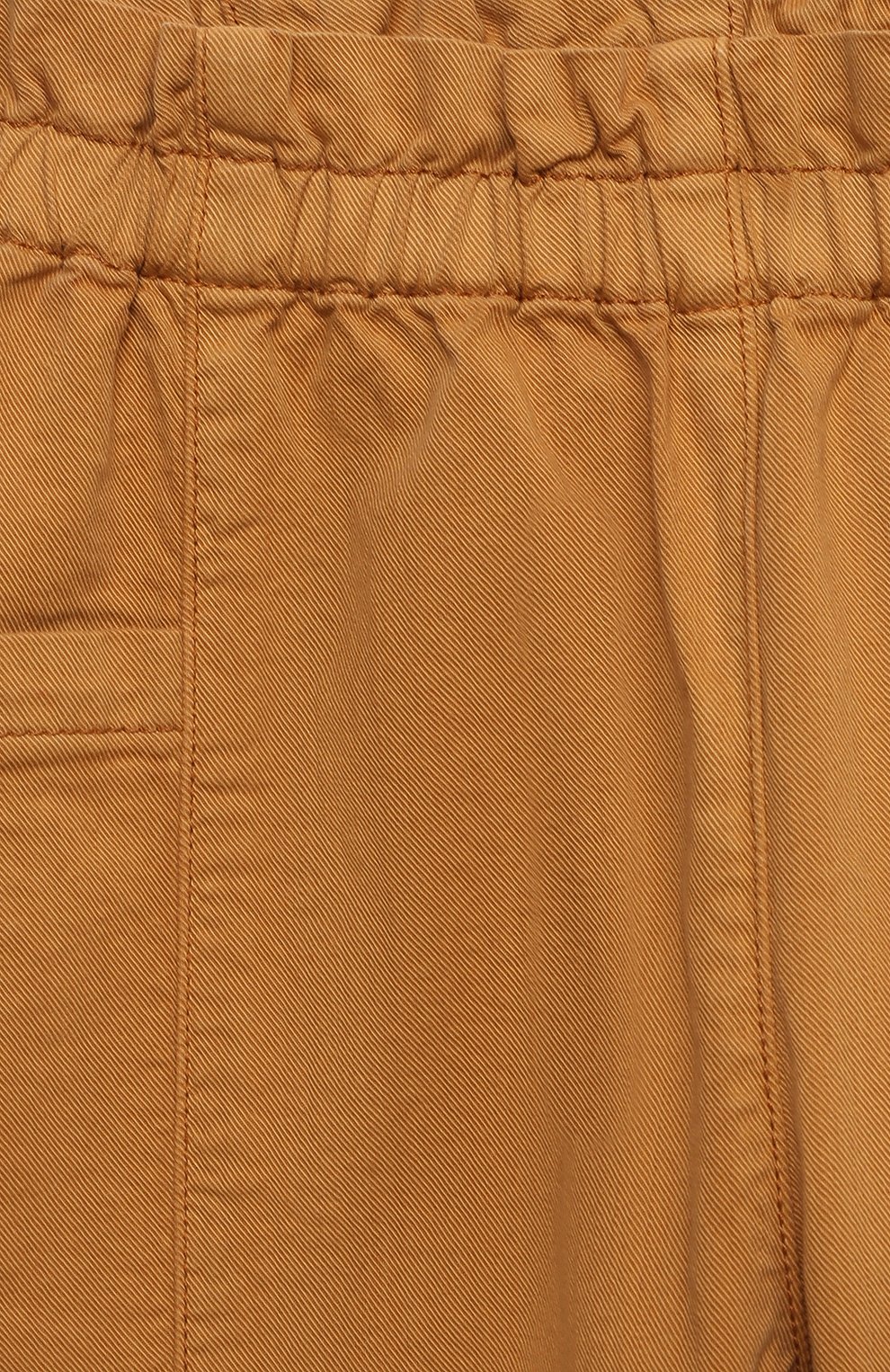 Детские хлопковые брюки BONPOINT бежевого цвета, арт. W01GPAWO1201(036)_866194 | Фото 3 (Случай: Повседневный; Материал внешний: Хлопок)