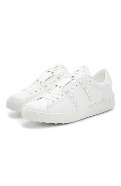 Valentino rockstud best sale sneakers white