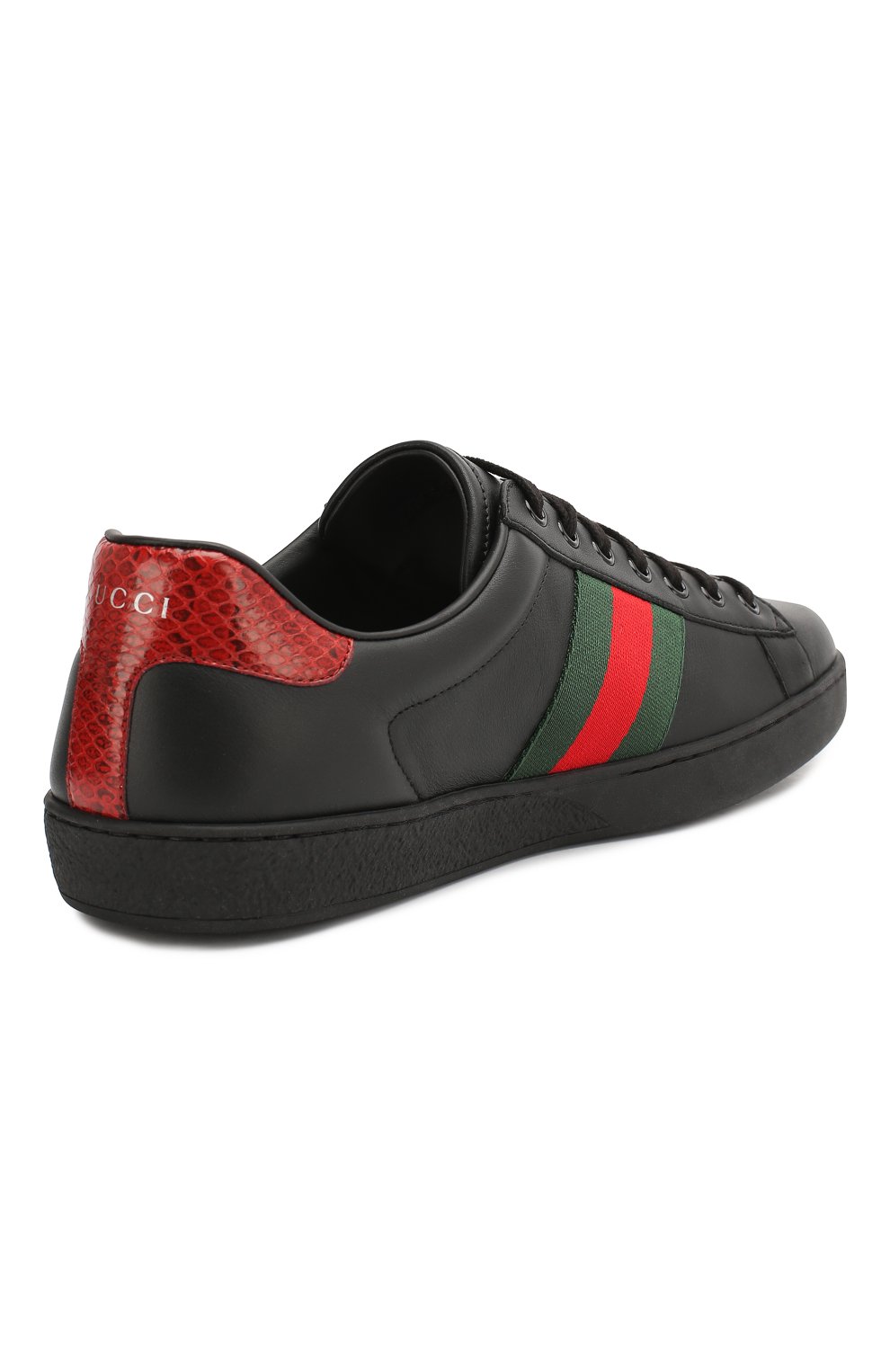 Gucci ace cheap black sneakers