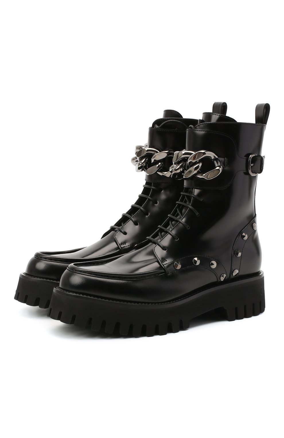 Женские черные кожаные ботинки CASADEI купить в интернет-магазине ЦУМ, арт.1R204R0401C10279000