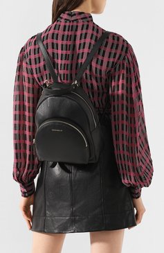 Женский рюкзак alpha COCCINELLE черного цвета, арт. E1 FS5 14 01 01 | Фото 2 (Размер: medium; Материал: Натуральная кожа; Стили: Кэжуэл)