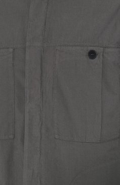 Мужская хлопковая куртка TRANSIT темно-серого цвета, арт. CFUTRKB114 | Фото 5 (Кросс-КТ: Куртка, Ветровка; Рукава: Длинные; Материал внешний: Хлопок; Мужское Кросс-КТ: Верхняя одежда; Длина (верхняя одежда): Короткие)