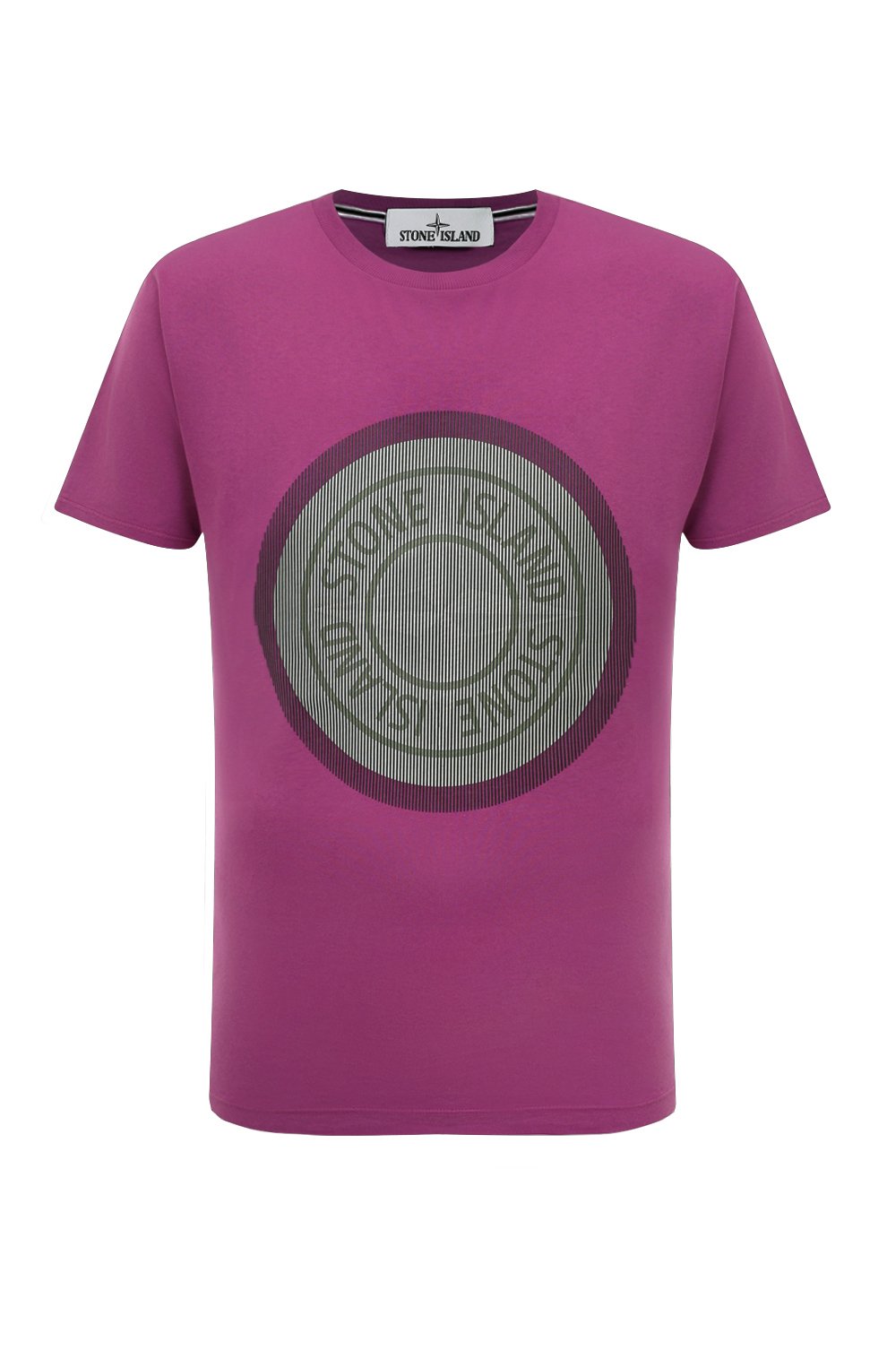 Мужская разноцветная хлопковая футболка STONE ISLAND купить в интернет ...
