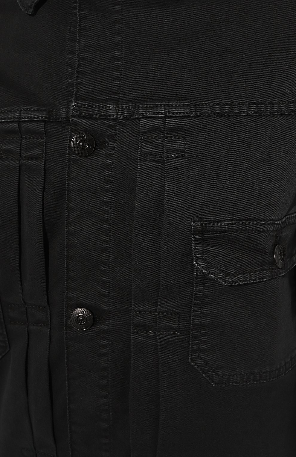 Мужская джинсовая куртка 3X1 темно-серого цвета, арт. 31-MJ2019-TC1090/GRAY | Фото 5 (Кросс-КТ: Куртка, Деним; Рукава: Длинные; Материал сплава: Проставлено; Материал внешний: Хлопок; Драгоценные камни: Проставлено; Длина (верхняя одежда): Короткие; Стили: Кэжуэл)