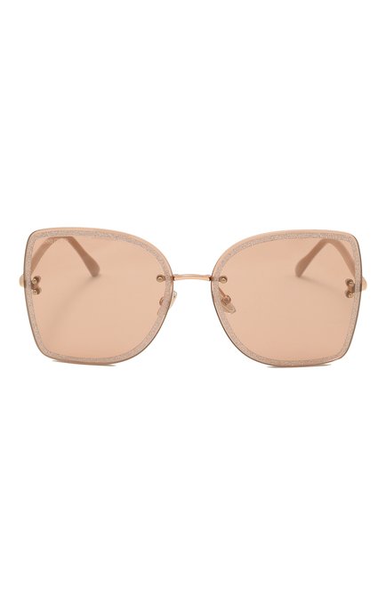Женские солнцезащитные очки JIMMY CHOO розового цвета, арт. LETI FIB | Фото 2 (Тип очков: С/з; Очки форма: Бабоч ка; Оптика Гендер: оптика-женское)