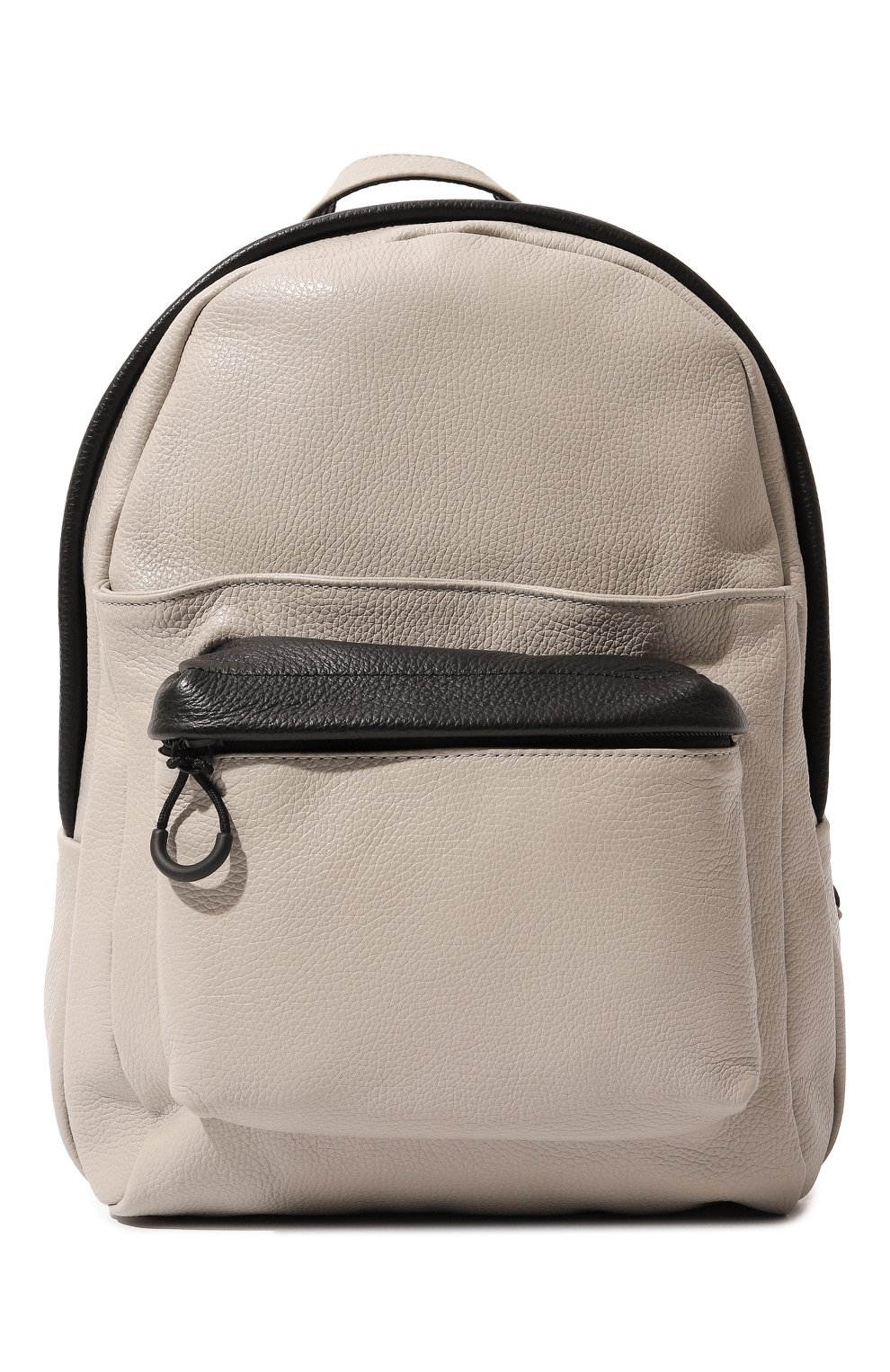 Мужской кожаный рюкзак VIC MATIE светло-бежевого цвета, арт. 1A0158TC999C6HB296 | Фото 1 (Материал: Натуральная кожа; Стили: Кэжуэл; Размер: large)