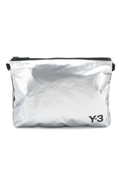 Мужская текстильная сумка Y-3 серебряного цвета, арт. FT9910/M | Фото 1 (Размер: medium; Ремень/цепочка: На ремешке; Материал: Текстиль; Стили: Спорт)