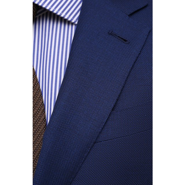 Пиджак из шерсти и шелка Ermenegildo Zegna 916557/122520 Фото 5