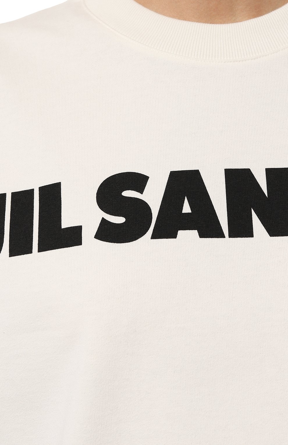 Женская белая хлопковая футболка JIL SANDER купить в интернет-магазине ...