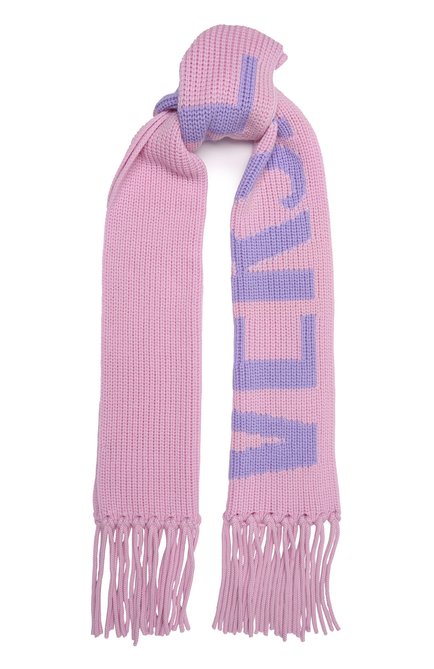 Мужской шерстяной шарф VERSACE розового цвета по цене 59600 руб., арт. 1001193/1A01184 | Фото 1