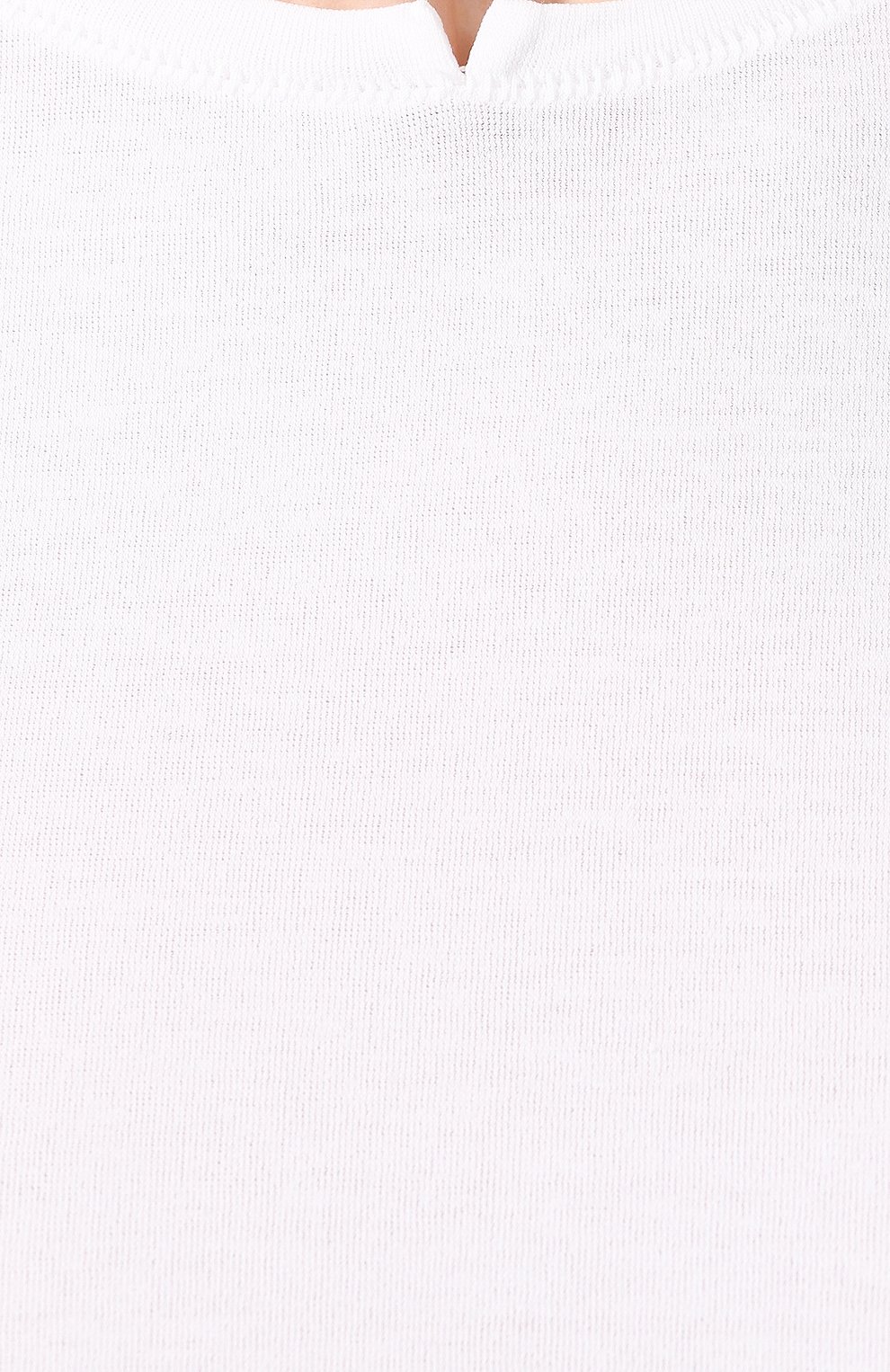 Мужская хлопковая футболка TRANSIT белого цвета, арт. CFUTRK2370 | Фото 5 (Принт: Без принта; Рукава: Короткие; Длина (для топов): Стандартные; Материал внешний: Хлопок; Стили: Кэжуэл)
