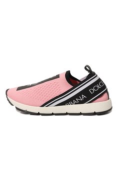 Мужского кроссовки DOLCE & GABBANA розового цвета, арт. D10723/AH677/29-36 | Фото 2 (Стили: Гранж; Региональные ограничения белый список (Axapta Mercury): RU)