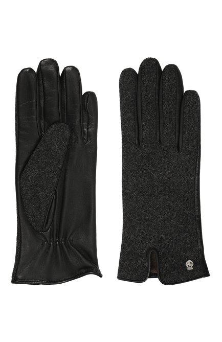 Женские кожаные перчатки ROECKL хаки цвета, арт. 13011-243 |  Фото 2 (Материал сплава: Проставлено; Материал: Натуральная кожа; Нос: Не проставлено)