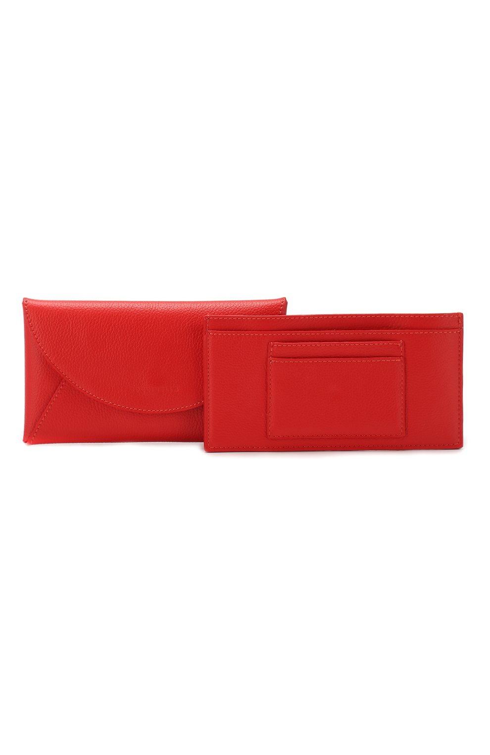 Женские бумажник и футляр для кредитных карт COCCINELLE красного цвета, арт. E5 FV1 19 C7 07 | Фото 4 (Материал: Натуральная кожа)