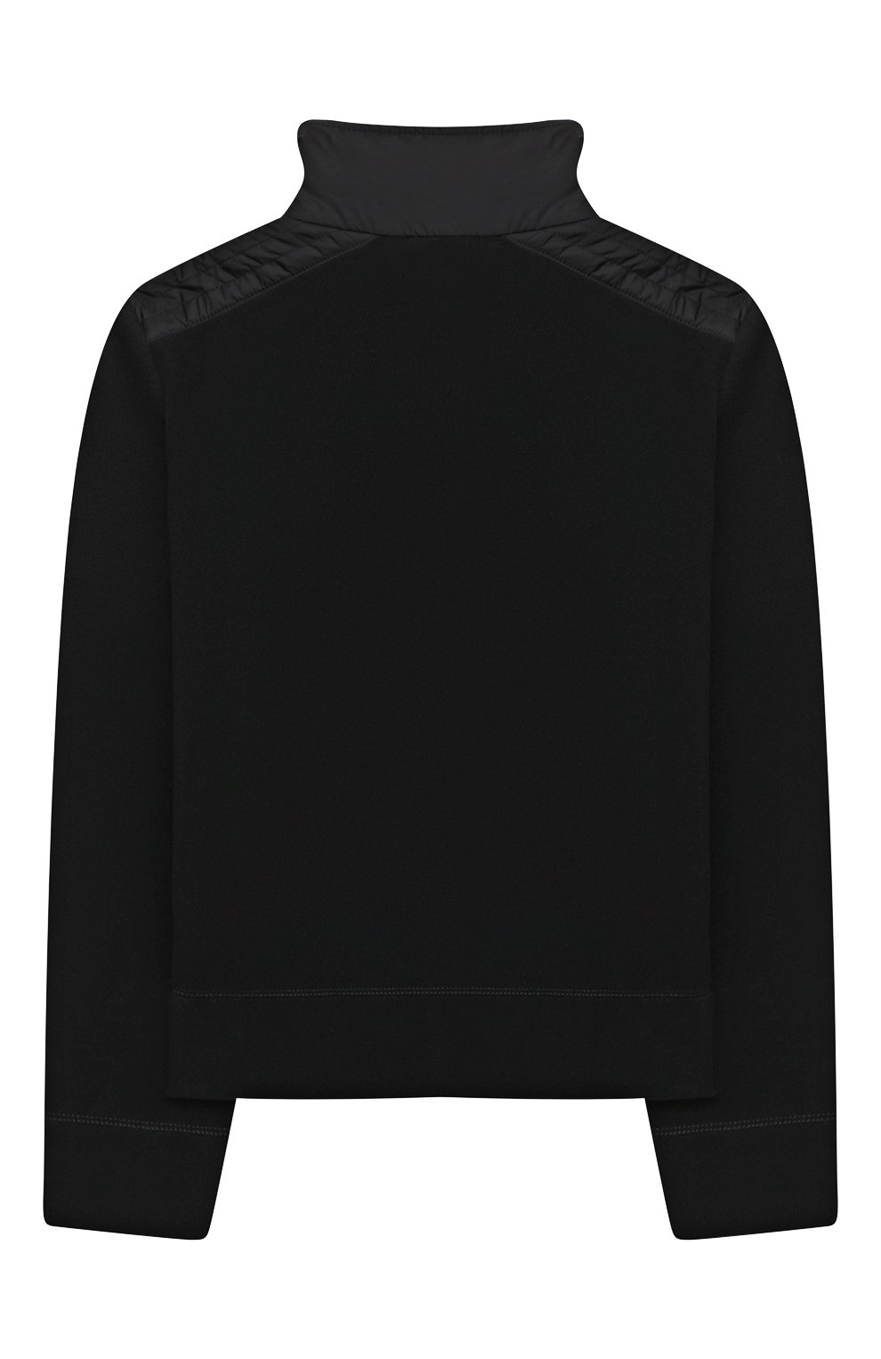 Детский толстовка MONCLER черного цвета, арт. G2-957-8G702-20-80093/8-10A | Фото 2 (Рукава: Длинные; Мальчики Кросс-КТ: Толстовка-одежда; Материал внешний: Синтетический материал; Материал сплава: Проставлено; Драгоценные камни: Проставлено; Ростовка одежда: 10 - 11 лет | 140 - 146см, 8 лет | 128 см)