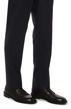 Мужские кожаные дерби BARRETT черного цвета, арт. 222U044.9 | Фото 3 (Материал внутренний: Натуральная кожа; Материал сплава: Проставлено; Нос: Не проставлено; Стили: Классический)